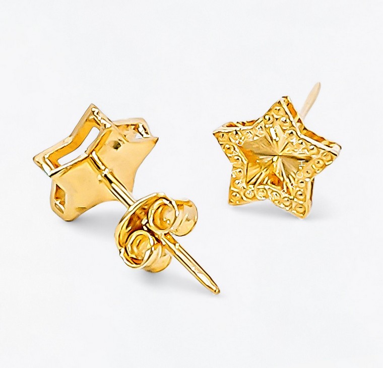 Merchant9 Subang Paku Star Stripe L:0.8CM