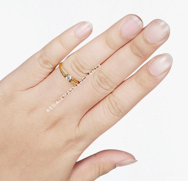 Merchant9 Cincin Emas Permata Cera CR9183
