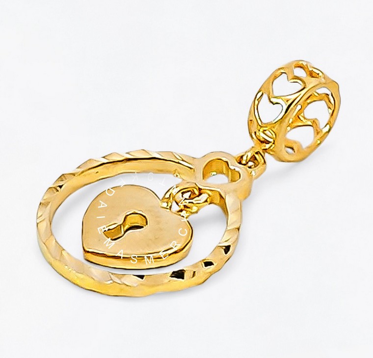 Merchant9 Charm Dangle Padlock L:1.3CM