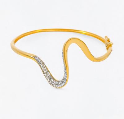 Merchant9 Gelang Wave Dimensi Polish Diamond Cut L:2.9CM