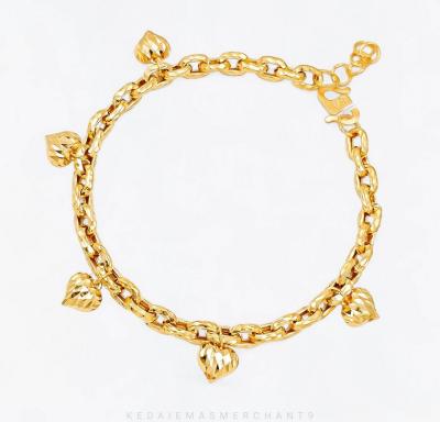 Merchant9 Rantai Tangan Sauh Dimensi Gantung Love L:0.45CM