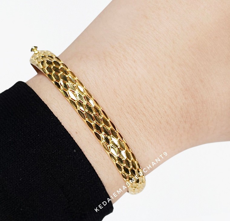 Merchant9 Gelang JANE Lintah Leaf L:0.7CM
