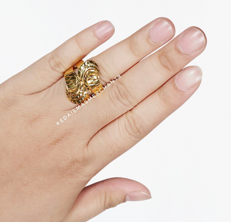 Merchant9 Cincin Emas JANE Belt L:2.4CM