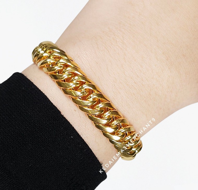 Merchant9 Rantai Tangan Kait 2 Benson Polish L:0.8CM
