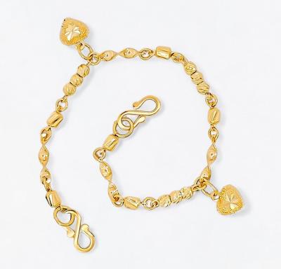 Merchant9 Rantai Kaki Kanak Kanak Twist Bola Gantung Love L:0.3CM