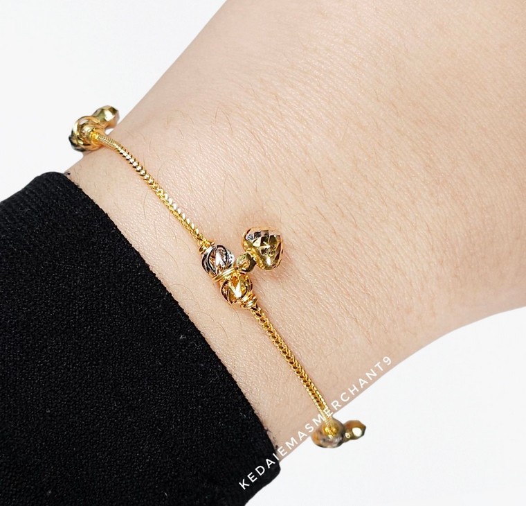 Merchant9 Rantai Tangan Mesin Box Candy Kerawang Gantung Love 2C