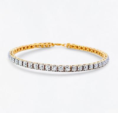 Merchant9 Rantai Tangan Roti Bun Diamond Cut Minimalist L:0.3CM