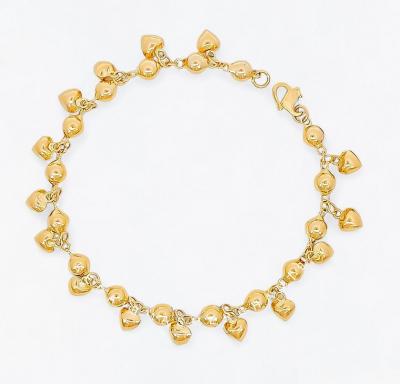 Merchant9 Rantai Tangan Pearl Gantung Love L:0.4CM