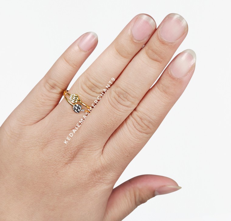 Merchant9 Cincin Emas Apple Double Layer 2C L:0.9CM