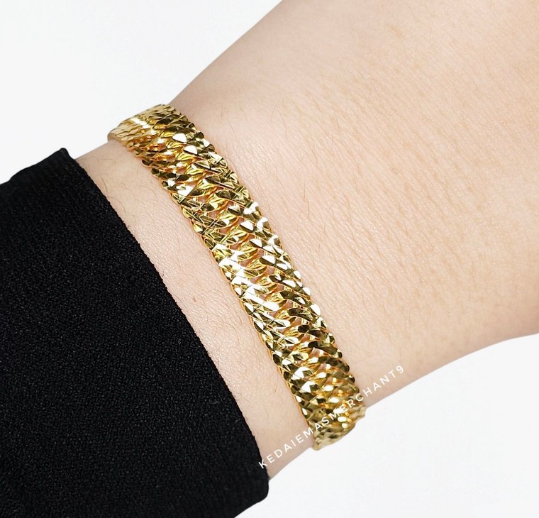 Merchant9 Rantai Tangan Kait 3 Dimensi Padu L:0.65CM