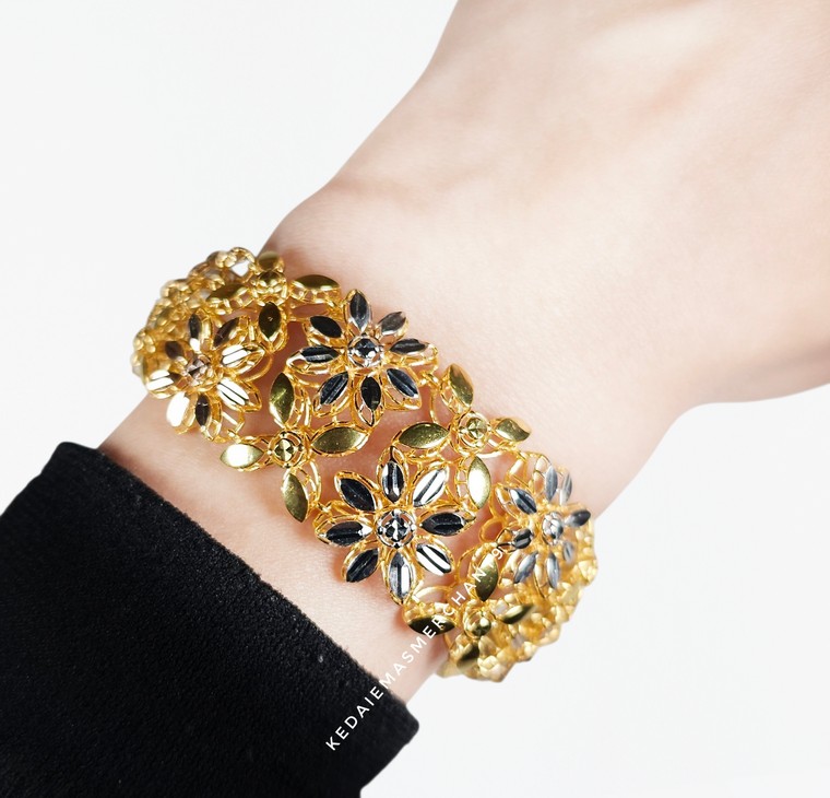 Merchant9 Rantai Tangan Blossom Royale 2L Perut Ular 3C L:2.25CM (Cangkuk Slide)