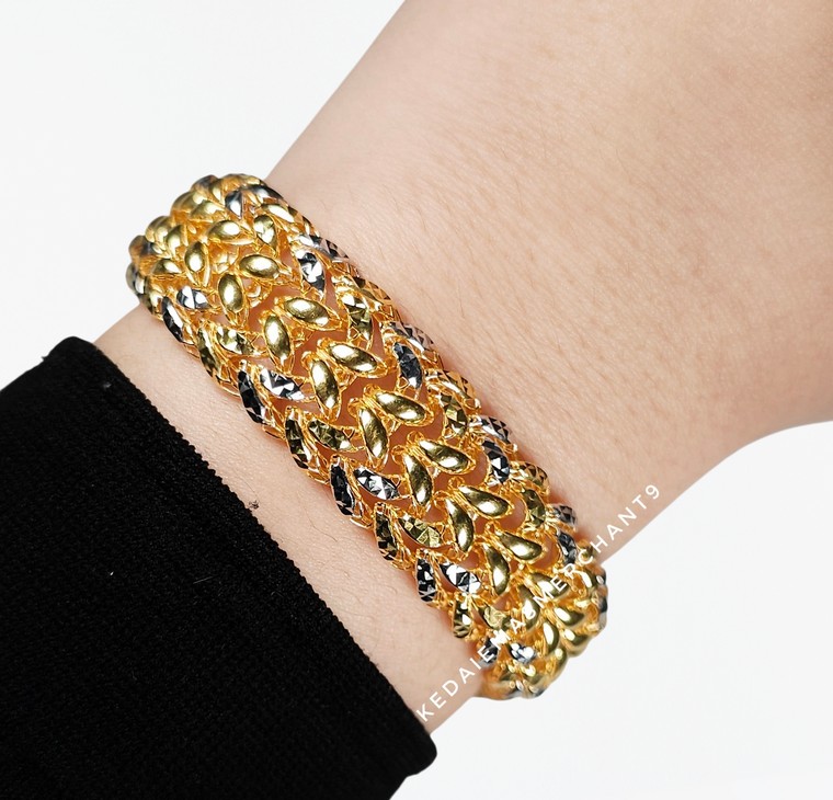 Merchant9 Rantai Tangan Tocang Jasmine 2C L:1.6CM (KLIP SLIDE)