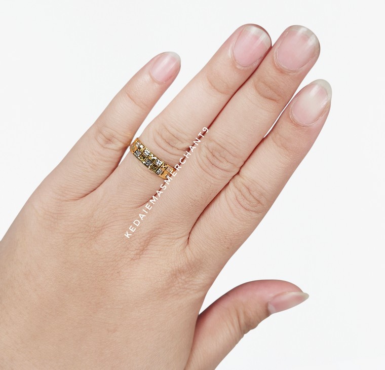 Merchant9 Cincin Emas Belah Rotan Mosaic Siput 2C L:0.5CM