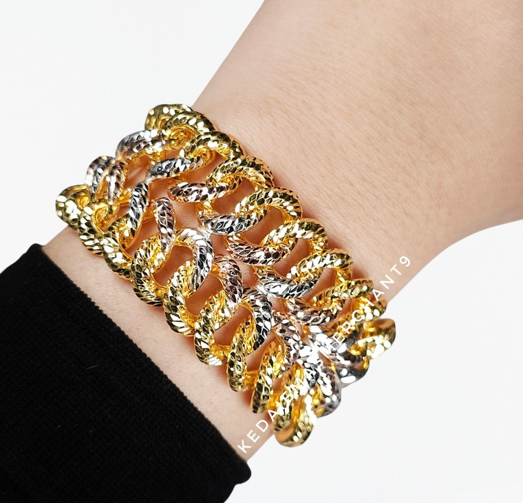 Merchant9 Rantai Tangan Gajah Dimensi 2 Layer 3C L:3CM