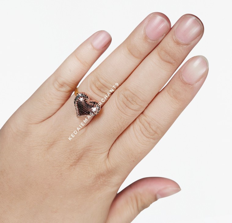 Merchant9 Cincin Emas Love Kerawang Dimensi 3C L:1.3CM
