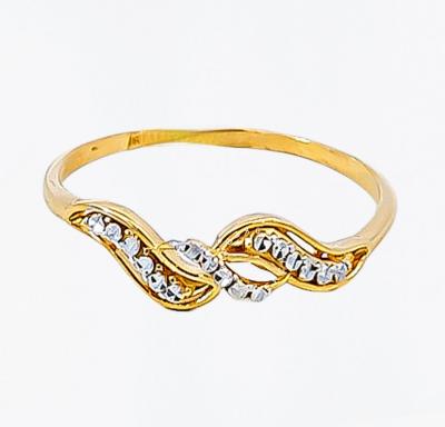 Merchant9 Cincin Emas Minimalist Wave Chrome