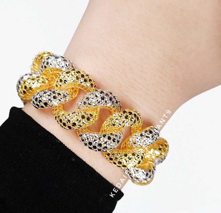 Merchant9 Rantai Tangan Gajah Eblouissant Kerawang Dimensi 2C L:2.1CM (Cangkuk Slide)