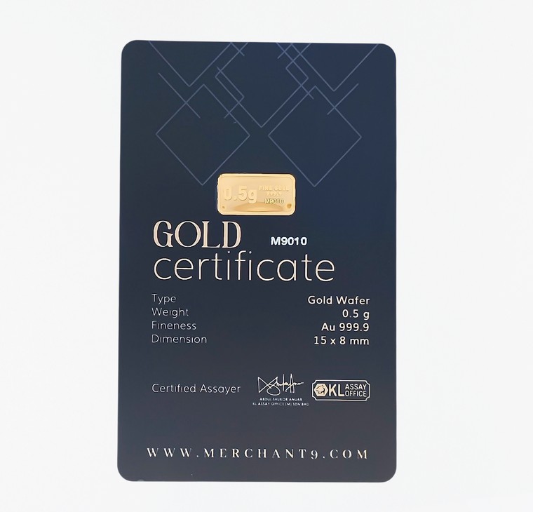 Merchant9 Merchant9 Gold Bar Dark Blue 0.5g