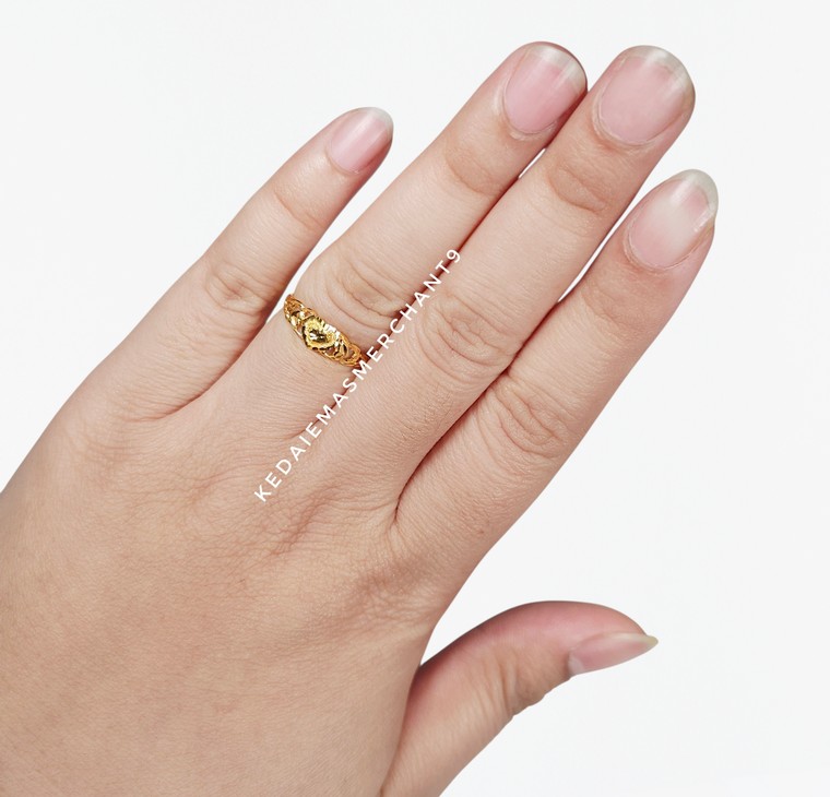Merchant9 Cincin Emas Love Pasir L:0.55CM