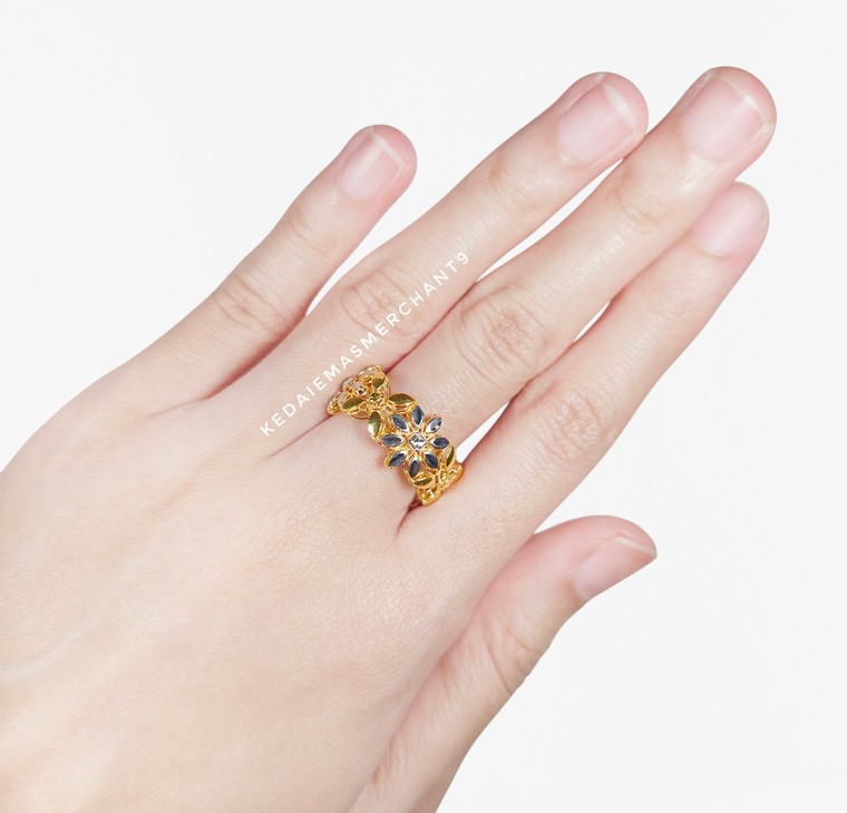 Merchant9 Cincin Emas Blossom Royale 2C L:1CM