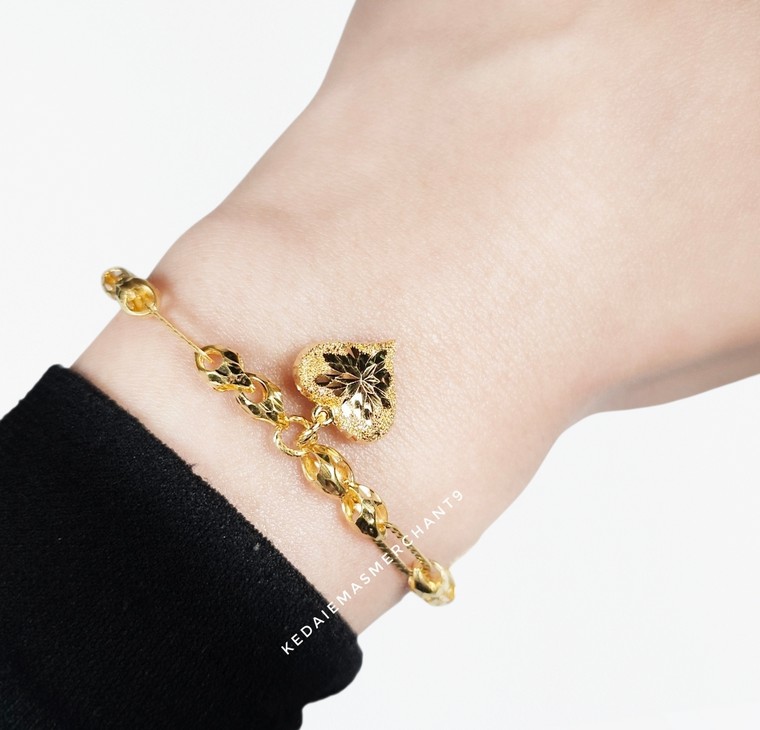 Merchant9 Rantai Tangan Paperclip Siput Choker Love V L:0.4CM