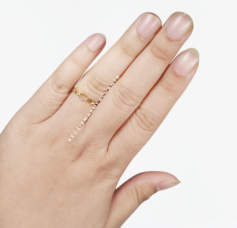 Merchant9 Cincin Emas Tocang 2C Minimalist