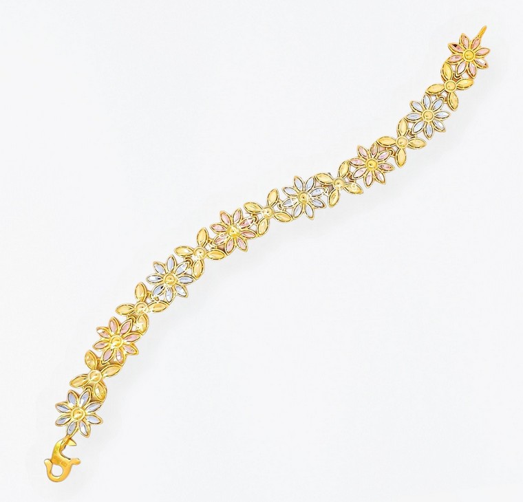 Rantai Tangan Bunga Melur 3C L:1.2CM