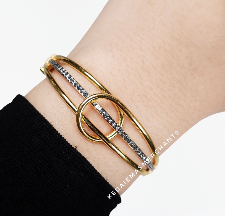 Merchant9 Gelang Lintah Knot 3 Layer 2C L:1.6CM