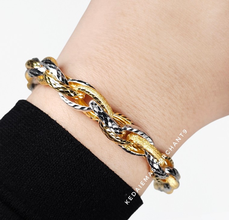 Merchant9 Rantai Tangan Sauh Double Dimensi Pasir 2C L:0.9CM