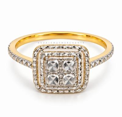 Merchant9 Cincin Emas Cubic Diamond Cut 2C L:0.95CM