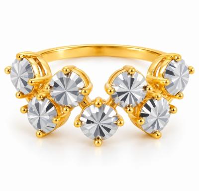 Merchant9 Cincin Emas Diamond Cut 2 Layer L:0.9CM
