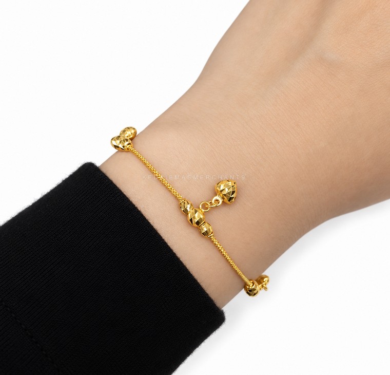 Merchant9 Rantai Tangan Mesin Box Candy Dimensi Gantung Love L:0.4CM