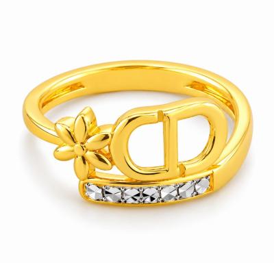 Merchant9 Cincin Emas DR Flower 2C L:0.9CM