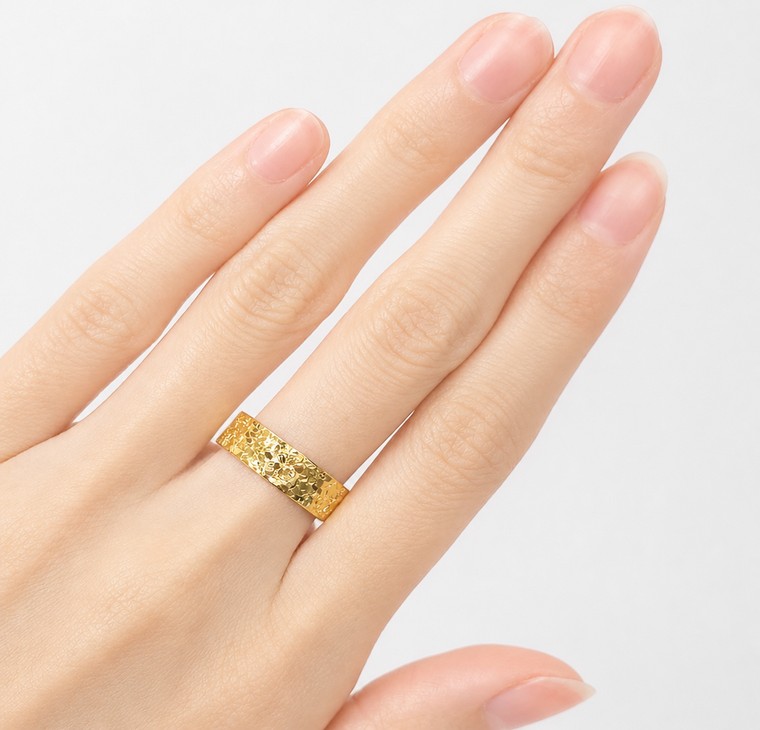 Merchant9 Cincin Emas Belah Rotan Leona L:0.55CM