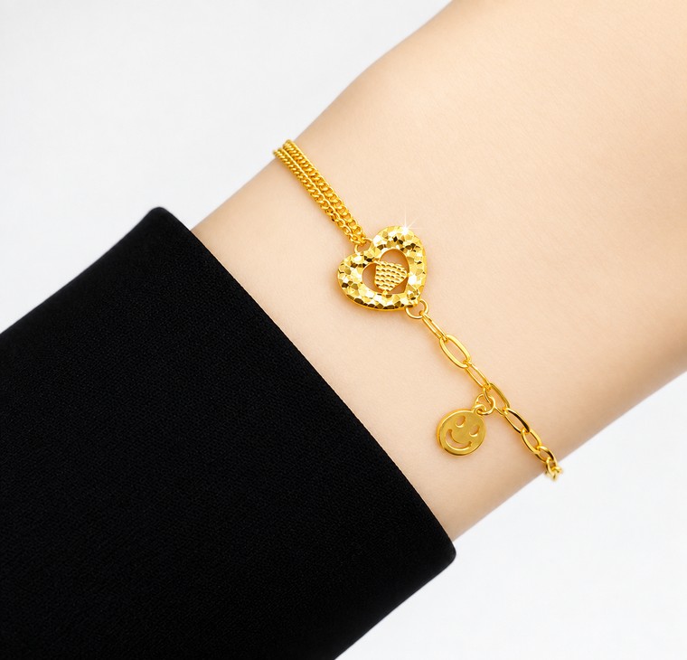 Merchant9 Rantai Tangan Choker Double Mesin Love