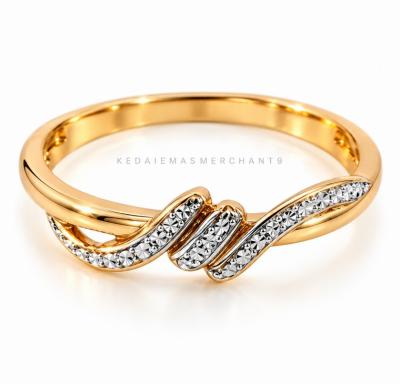 Merchant9 Cincin Emas Knot Diamond Cut L:0.45CM