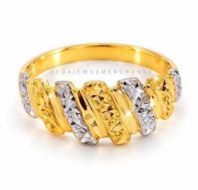 Merchant9 Cincin Emas Lintah Diamond Cut 2C L:0.7CM
