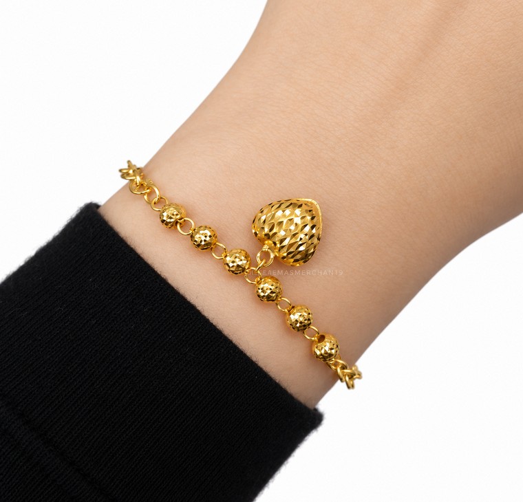 Merchant9 Rantai Tangan Choker Polo Candy Dimensi Love L:0.3CM
