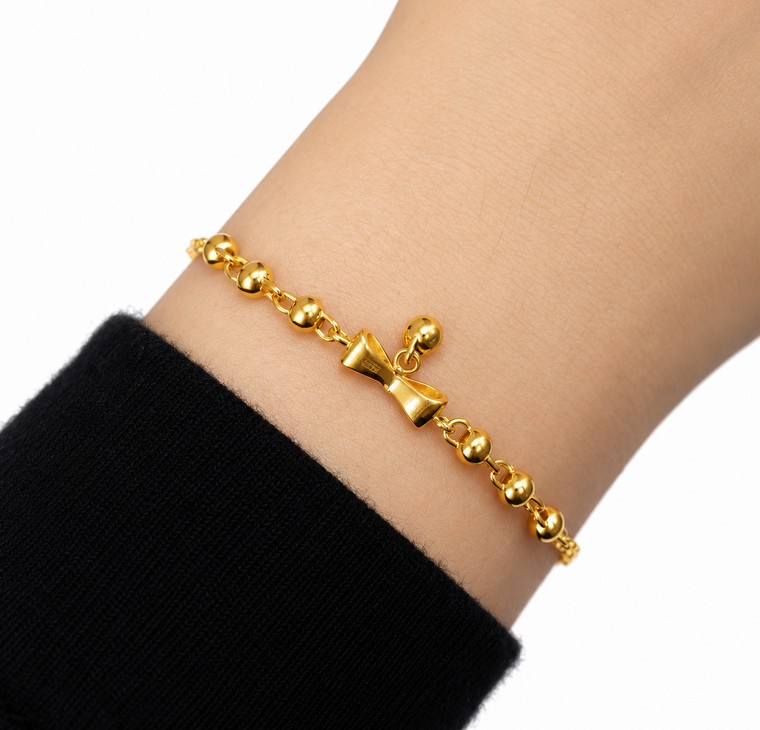 Merchant9 Rantai Tangan Choker Sauh Ribbon Pearl L:0.4CM