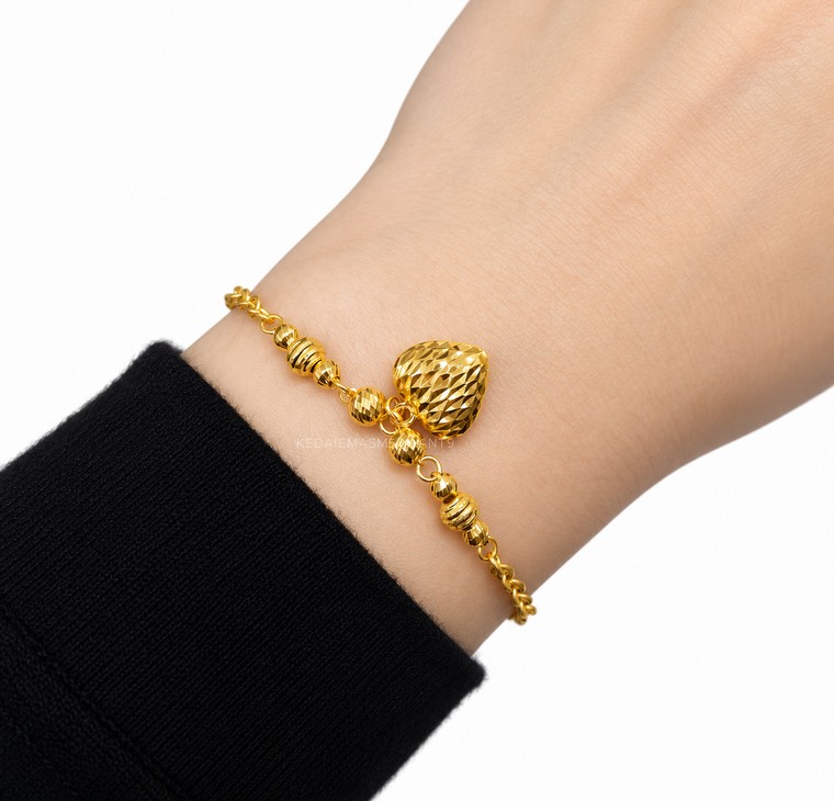 Merchant9 Rantai Tangan Choker Polo Candy Dimensi Love L:0.25CM