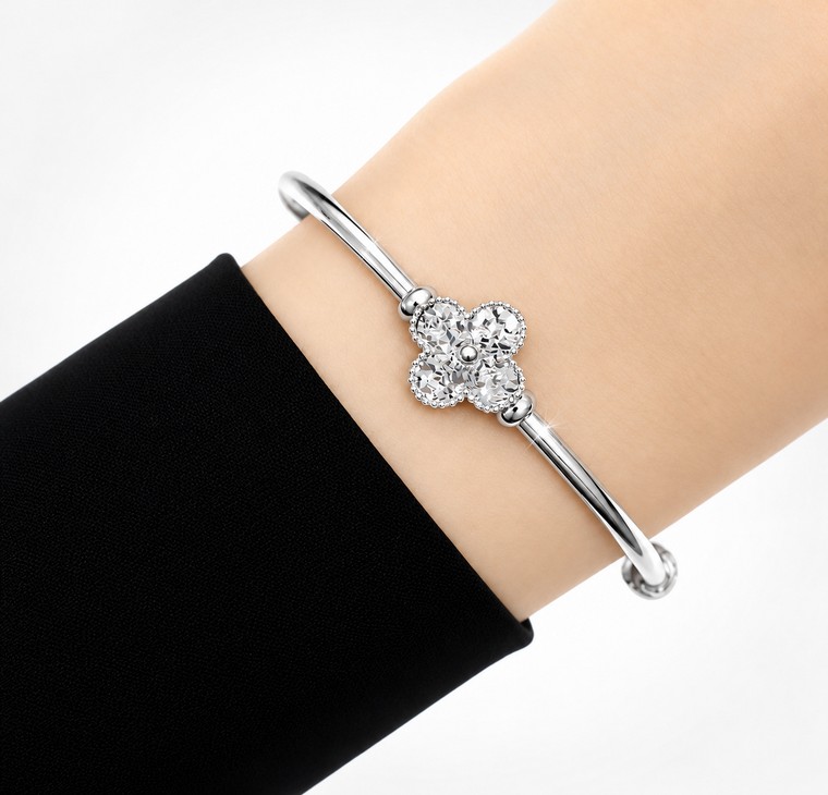 Merchant9 Gelang Oval VC Leona Chrome L:1.15CM