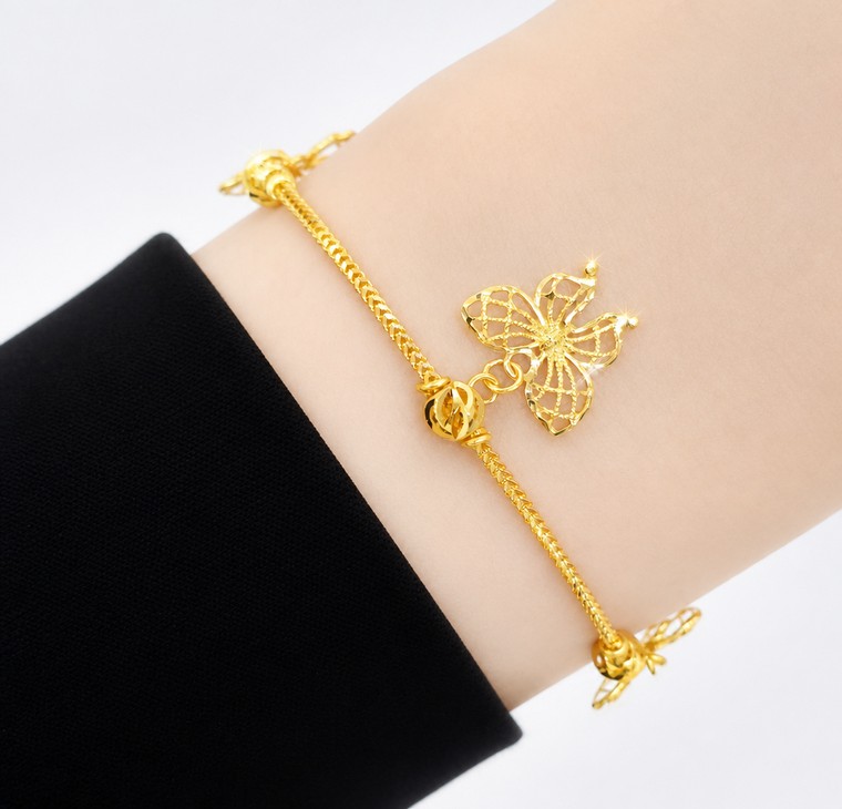 Merchant9 Rantai Tangan Mesin Box Gantung Butterfly Kerawang L:0.1CM
