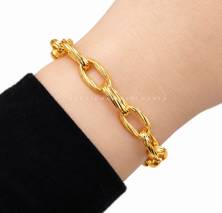 Merchant9 Rantai Tangan LEXA Paperclip Rope L:0.7CM