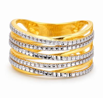 Merchant9 Cincin Emas Silang Polish Diamond Cut 2C L:1CM