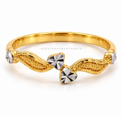Merchant9 Cincin Emas Love Silang Dimensi Pasir 2C L:0.5CM