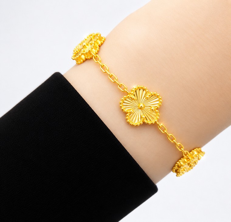 Merchant9 Rantai Tangan Sauh Sakura Flower 5 L:1.1CM
