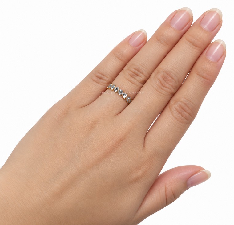 Merchant9 Cincin Emas LOUISE Love Diamond Cut 2C L:0.4CM