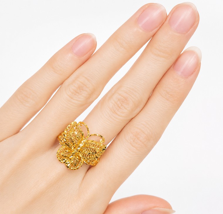 Merchant9 Cincin Fesyen Butterfly Kerawang L:0.75CM