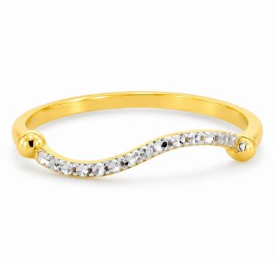 Merchant9 Cincin Emas Wave Minimalist 2C
