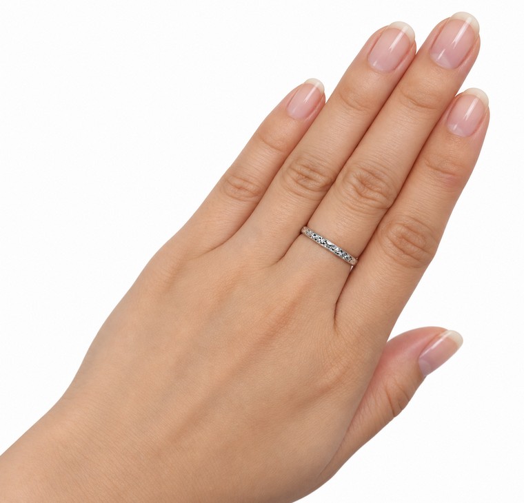 Merchant9 Cincin Emas Stackable - Star Chrome L:0.25CM